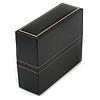 Black Leatherette Bangle/ Watch Box