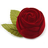Dark Red Rose Gift Box for Small Rings