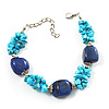 Stunning Turquoise Stone & Resin Bead Fashion Bracelet