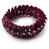 Violet Purple Shell Stretch Bracelet