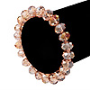 Pale Pink Glass Flex Bracelet - 18cm Length
