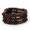 Fancy Multistrand Wood Bracelet - up to 19cm wrist
