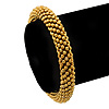 Gold Plated Mesh Flex Bracelet - up to 18cm Length