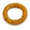 Dusty Yellow Shell Flex Bracelet - 18cm L - Medium