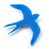 Blue Swallow Acrylic Brooch