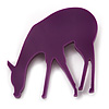 Purple Acrylic Deer Brooch