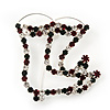 Funky Red/Green/Clear Diamante 'Christmas Stocking' Brooch In Silver Plating - 5cm Length