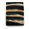 45mm L/Rectangular Shape Sea Shell Brooch/Brown/Black/Natural Shades/ Handmade/ Slight Variation In Colour/Natural Irregularities