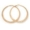 Oversized Coil Spring Hoop Earrings In Gold Tone - 80mm