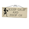 Funny Shopping Friend Girlfriend Fashion Stress Shopaholic Good Mood Quote Wooden Novelty Plaque Sign Gift Ideas