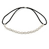 Fancy Multi Loop Clear Crystal Elastic Hair Band/ Elastic Band/ Headband - 47cm L (not stretched)