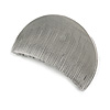 Gunmetal Finish Scratched Crescent Hair Claw/ Clamp - 60mm Across