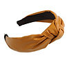 Wide Chunky Mustard PU Leather, Faux Leather Knot Hair Band/ HeadBand/ Alice Band
