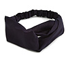 Classic Dark Blue Twisted Fabric Elastic Headband/ Headwrap