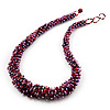 Multicolured Chunky Glass Bead Necklace - 58cm Length