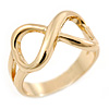 Gold Plated 'Infinity' Ring - Size 7