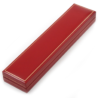 Red Leatherette Bracelet/ Pendant/ Watch Jewellery Box