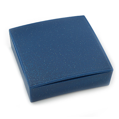 Glitter Blue Earrings/ Brooch/ Pendant/ Set Jewellery Box