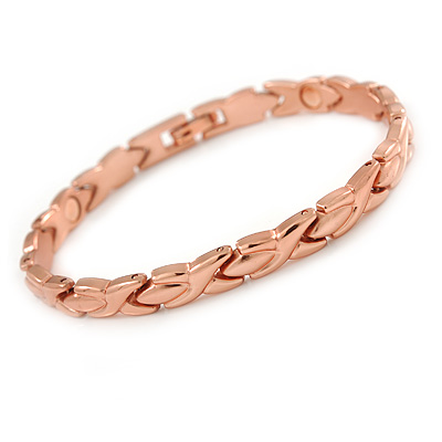 Copper Classic Ladies Magnetic Bracelet - 18cm L (Medium)