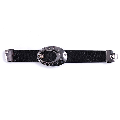Black Leather  Watch Strap