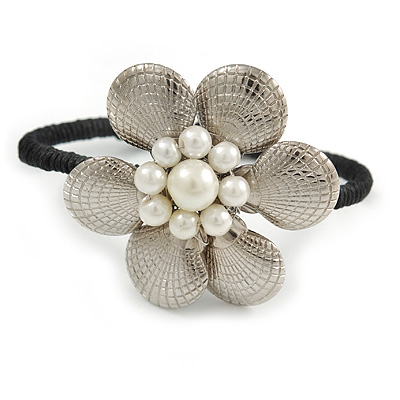 Romantic Floral Cuff Bracelet - Adjustable - main view