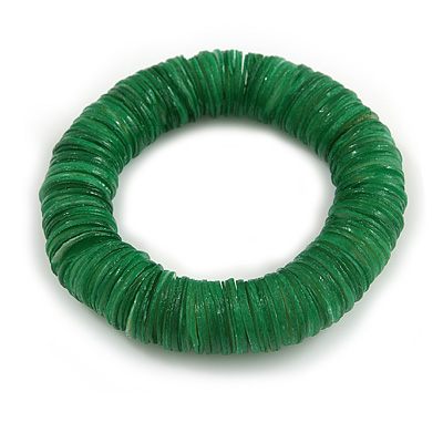 Green Shell Flex Bracelet - 16cm L - Small - main view