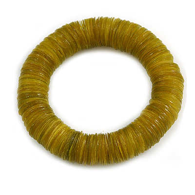Gooseberry Green Shell Flex Bracelet - 17cm L - Medium - main view
