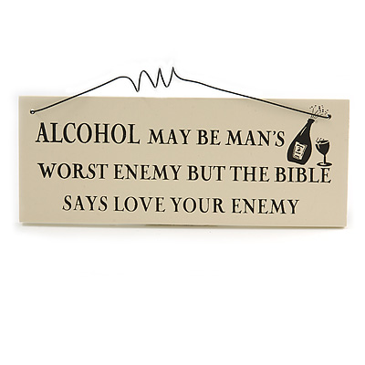 Alcohol Wine Party Good Mood Drink Quote Wooden Novelty Plaque Sign Gift