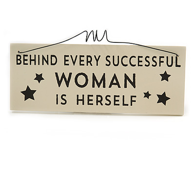 Funny Friends Relationship Successful Woman Family Relatives HUSBAND WIFE WORK BOSSY Quote Wooden Novelty Plaque Sign Gift Ideas - main view