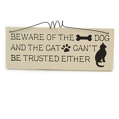Funny, Dog, CAT, Animal, Friendship, FAMILY, HOUSE Quote Wooden Novelty Plaque Sign Gift Ideas