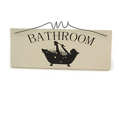 Funny Home Mother Wife Family Bathroom House Quote Wooden Novelty Plaque Sign Gift Ideas - main view