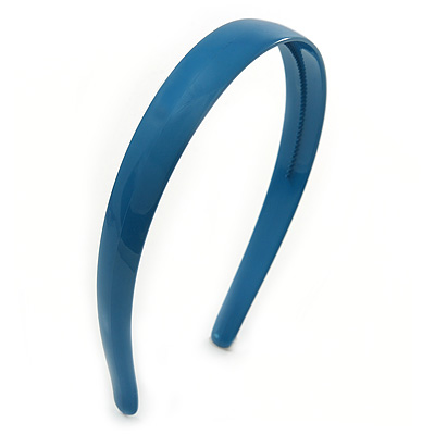 Teal Blue Polished Acrylic Alice/ Hair Band/ HeadBand - main view