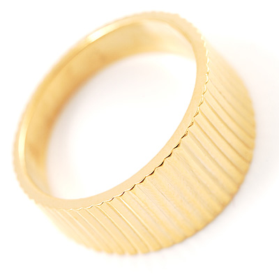 Gold Embossed Costume Ring