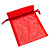 Organza Drawstring Pouch 15x20cm - Red