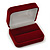 Luxury Red Velour Wedding Two Ring Box