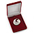 Luxury Burgundy Red Velour Brooch/ Pendant/ Earring/ Hair Accessories Jewellery Box - view 6