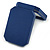 Large Blue Leatherette Brooch/ Pendant/ Earrings Octagonal Jewellery Box - view 8