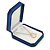 Large Blue Leatherette Brooch/ Pendant/ Earrings Octagonal Jewellery Box - view 5