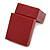 Burgundy Red Leatherette Two Ring Or Stud Earrings Box (The Rings Are Not Included) - view 5