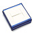 Square Blue Ring/ Stud Earrings/ Small Brooch Jewellery Box - view 5