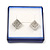 Square Blue Ring/ Stud Earrings/ Small Brooch Jewellery Box - view 3