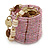 Ring/ Pendant/ Earrings Light Pink Glass Bead Handmade Box - view 2