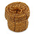 Ring/ Pendant/ Earrings Honey Gold Glass Bead Handmade Box