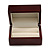 Luxury Wooden Mahogany Gloss Wedding Double Ring/ Stud Earrings Box (Rings are not included) - view 8
