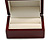 Luxury Wooden Mahogany Gloss Wedding Double Ring/ Stud Earrings Box (Rings are not included) - view 4