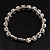 Stunning Bridal Clear Crystal Flex Bangle Bracelet (Silver Tone) - view 5