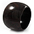 Oversized Chunky Wide Wood Bangle (Dark Brown & Black) - Medium Size - view 4