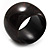 Oversized Chunky Wide Wood Bangle (Dark Brown & Black) - Medium Size - view 5