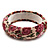Floral Fabric Bangle Bracelet -18cm Length