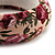 Floral Fabric Bangle Bracelet -18cm Length - view 3